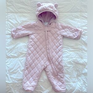 Uniqlo light pink warm baby suit